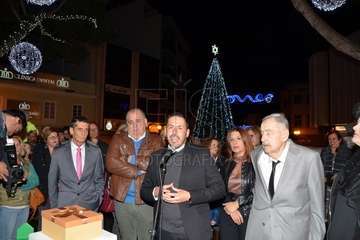 Encendido de la decoración navideña e inauguración del belén canario de Los Llanos  (Foto Francisco Javier Santana)